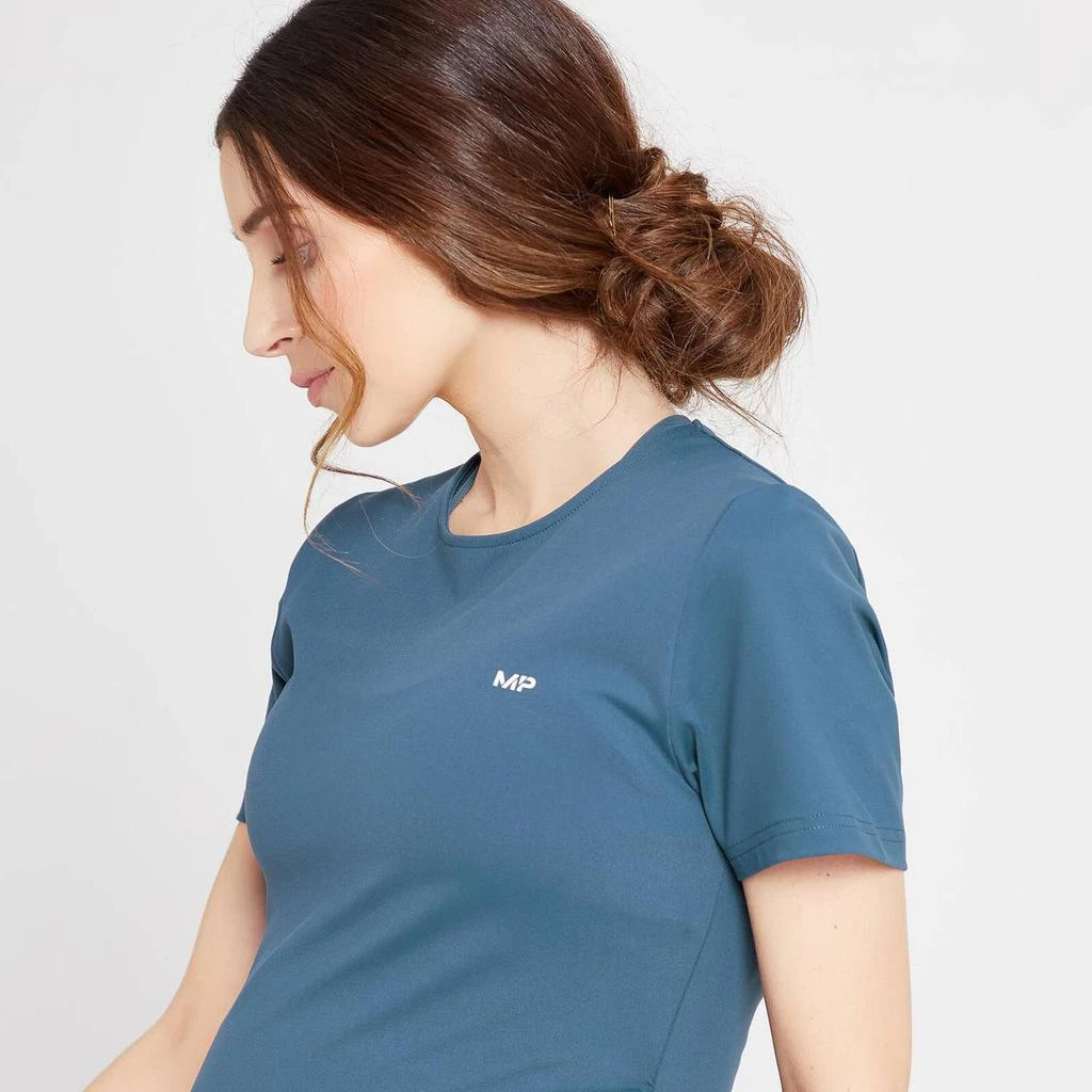 商品Myprotein|MP Women's Power Maternity Short Sleeve Top - Dust Blue,价格¥94,第4张图片详细描述