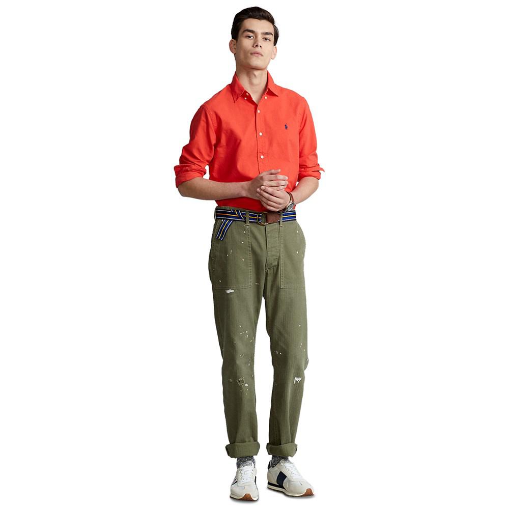 拉夫劳伦 男士经典版型纯色牛津衬衫商品第3张图片规格展示