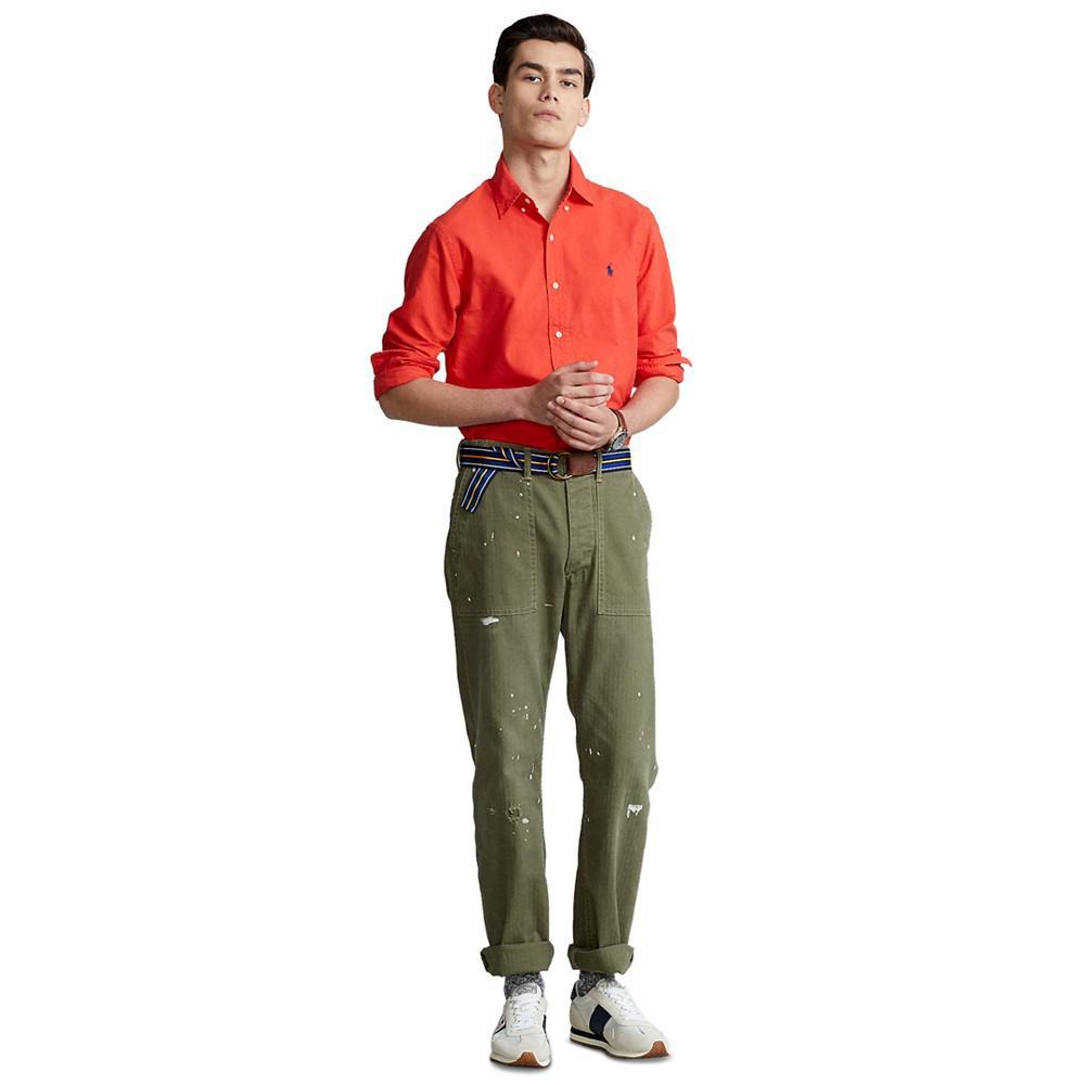 商品Ralph Lauren|拉夫劳伦 男士经典版型纯色牛津衬衫,价格¥447,第5张图片详细描述