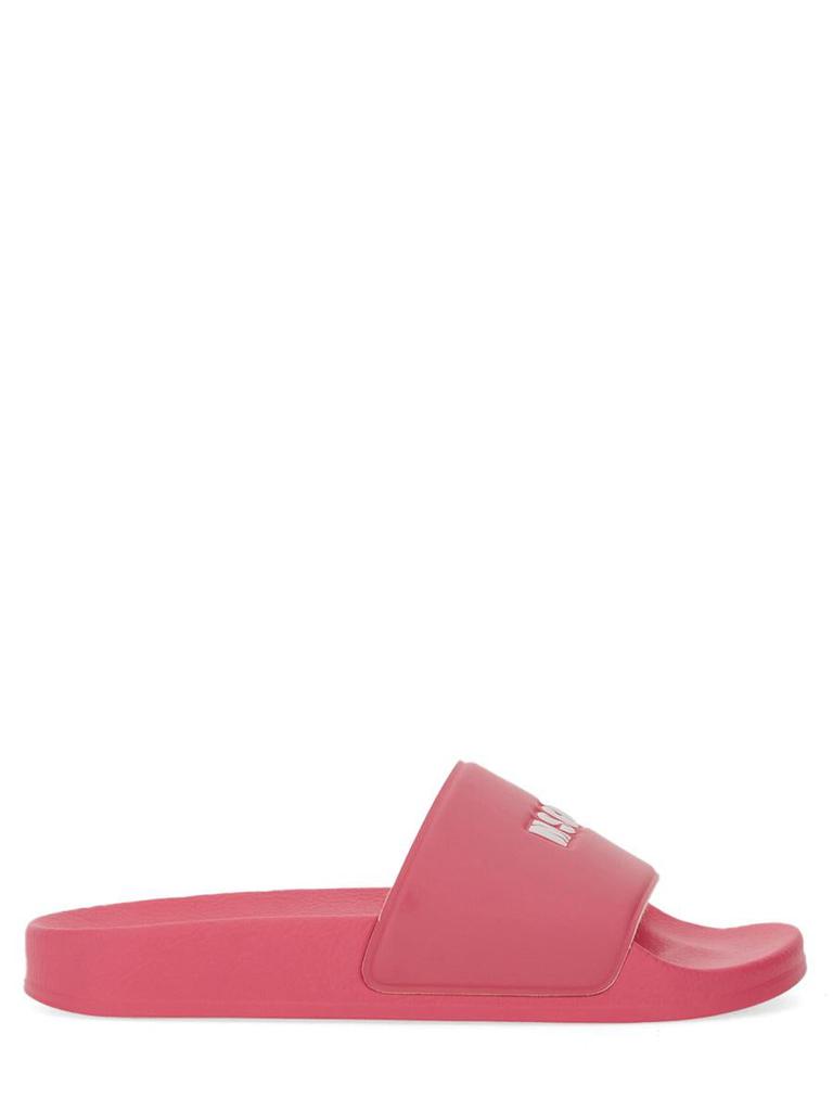 【送料&関税込】MSGM Pool Slippers Pool slippers with micro logo cream for women | Shop MSGM US