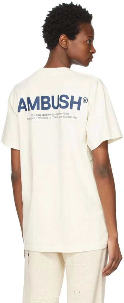 商品Ambush|SSENSE Exclusive Off-White XL Logo T-Shirt,价格¥784,第3张图片详细描述