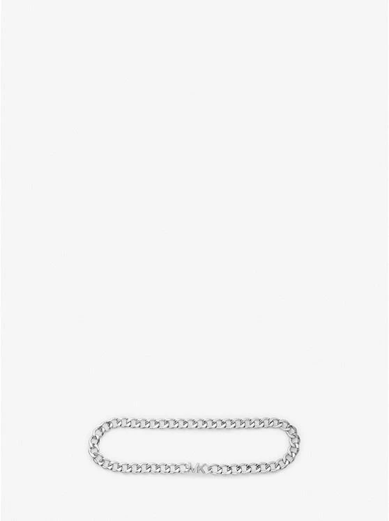 商品Michael Kors|Logo Silver-Tone Chain Belt,价格¥508,第1张图片