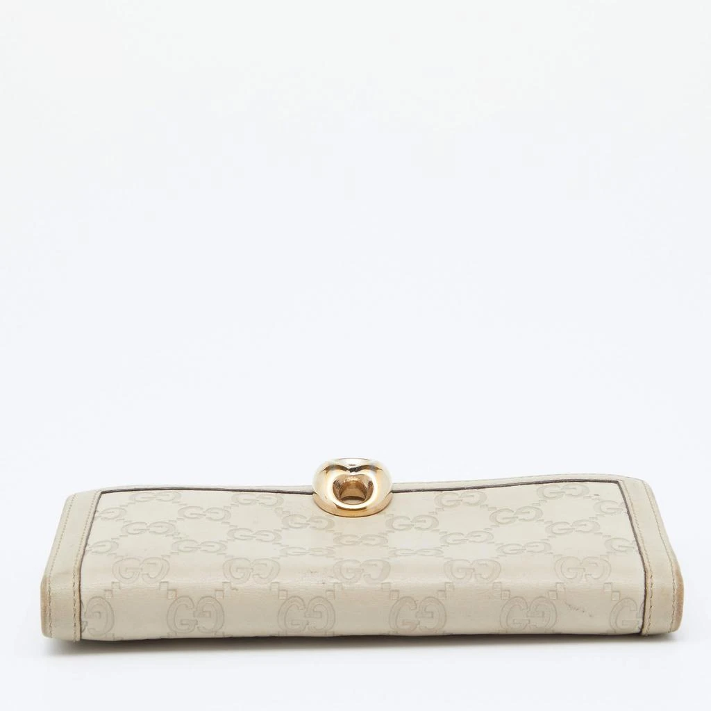 Gucci Off White Guccissima Leather Wave Continental Wallet 商品