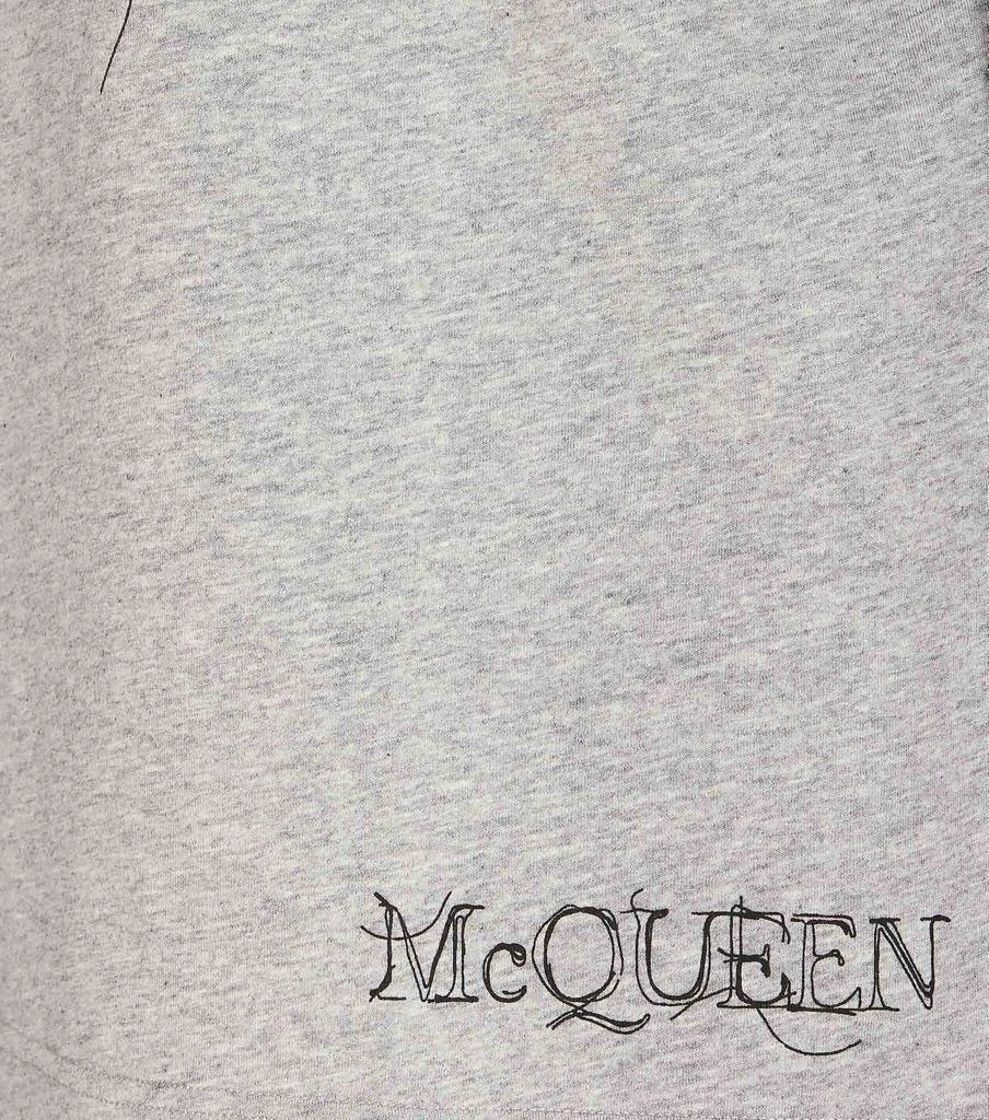 商品Alexander McQueen|Alexander McQueen Skull Printed Crewneck T-Shirt,价格¥1254,第4张图片详细描述