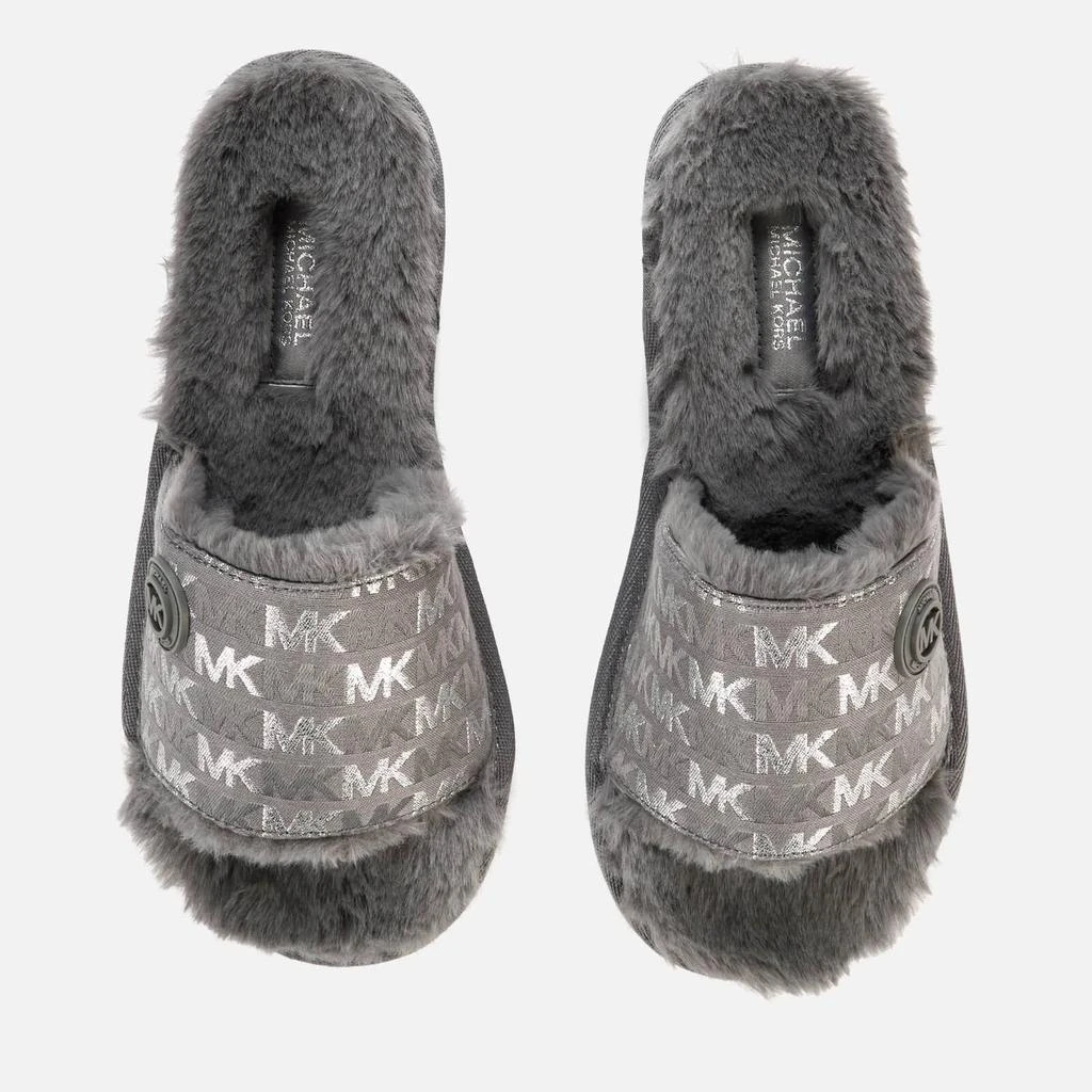 商品Michael Kors|MICHAEL MICHAEL KORS WOMEN'S JANIS SLIDE SLIPPERS - HEATHER GREY,价格¥324,第1张图片