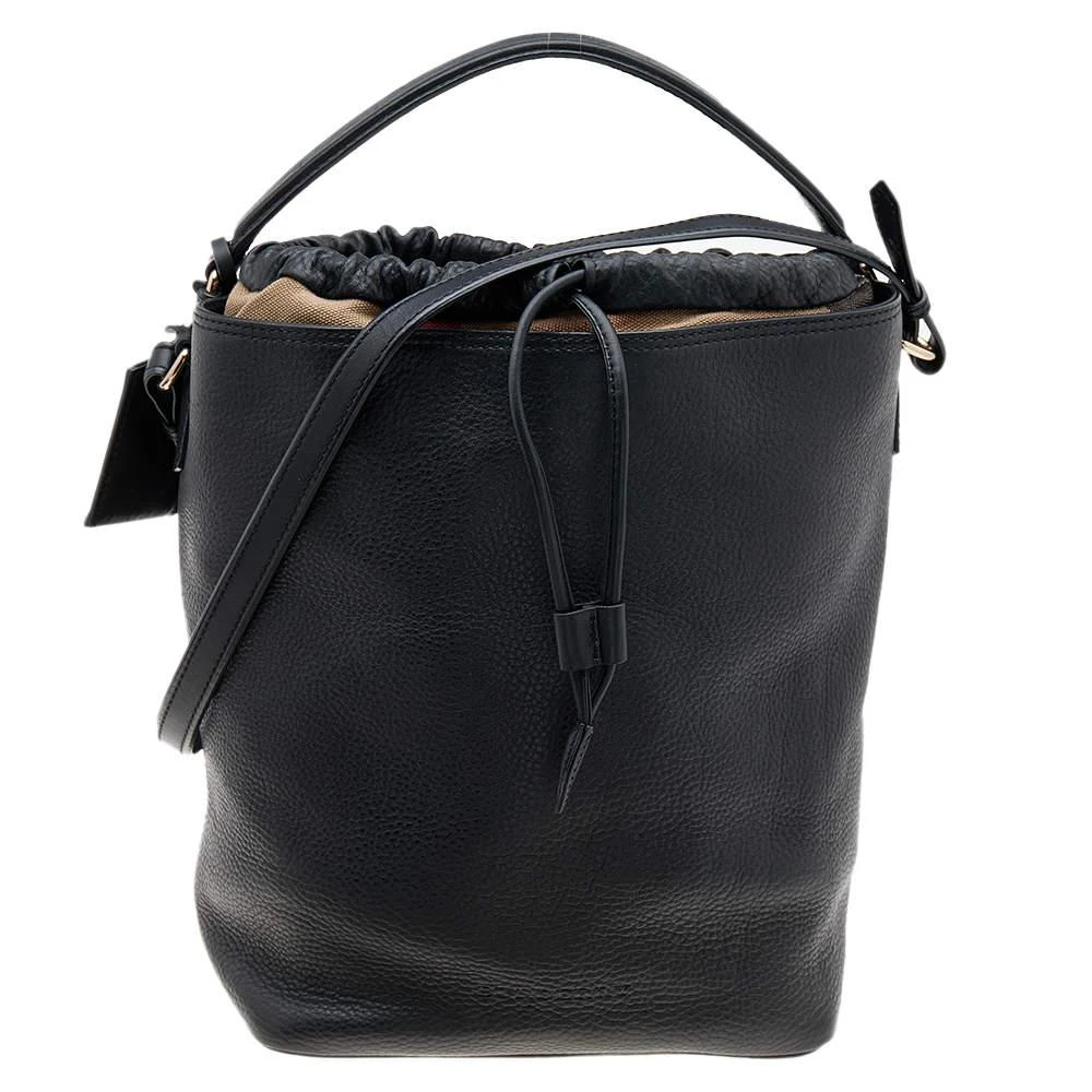 商品[二手商品] Burberry|Burberry Black Leather Susanna Bucket Bag,价格¥2307,第1张图片