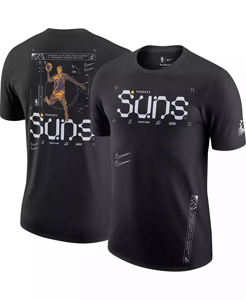 商品NIKE|Men's Black Phoenix Suns Courtside Air Traffic Control Max90 T-shirt,价格¥348,第1张图片