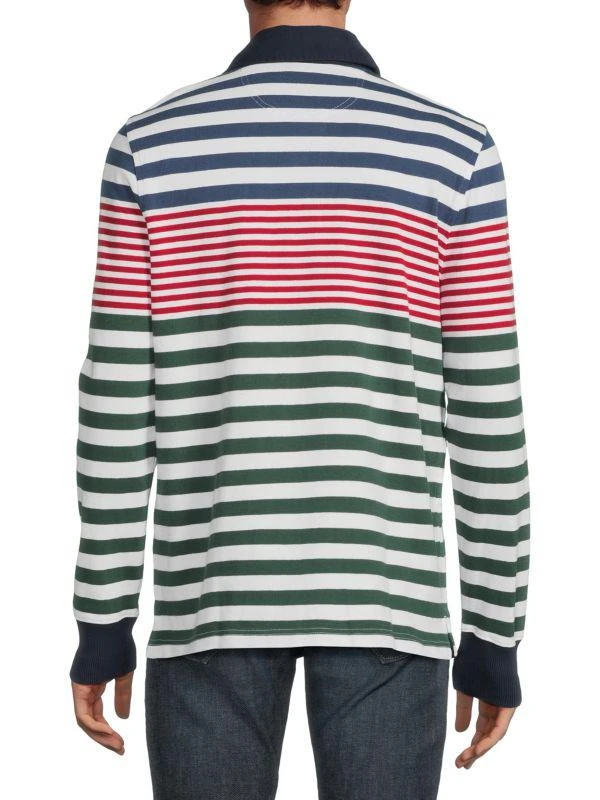 商品Brooks Brothers|Long Sleeve Striped Ruby Polo,价格¥250,第2张图片详细描述