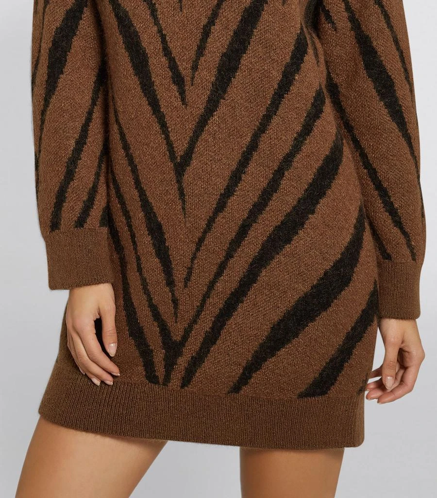 商品Max Mara|Knitted Zebra Print Dress,价格¥4666,第3张图片详细描述