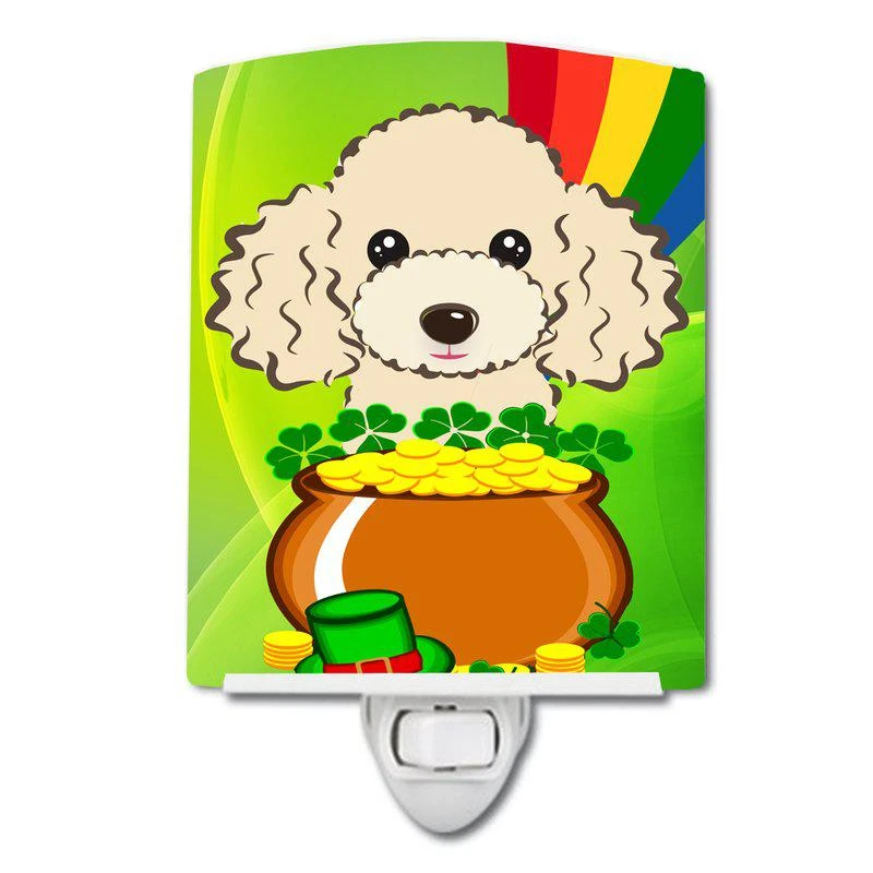 商品Caroline's Treasures|Buff Poodle St. Patrick's Day Ceramic Night Light,价格¥204,第1张图片