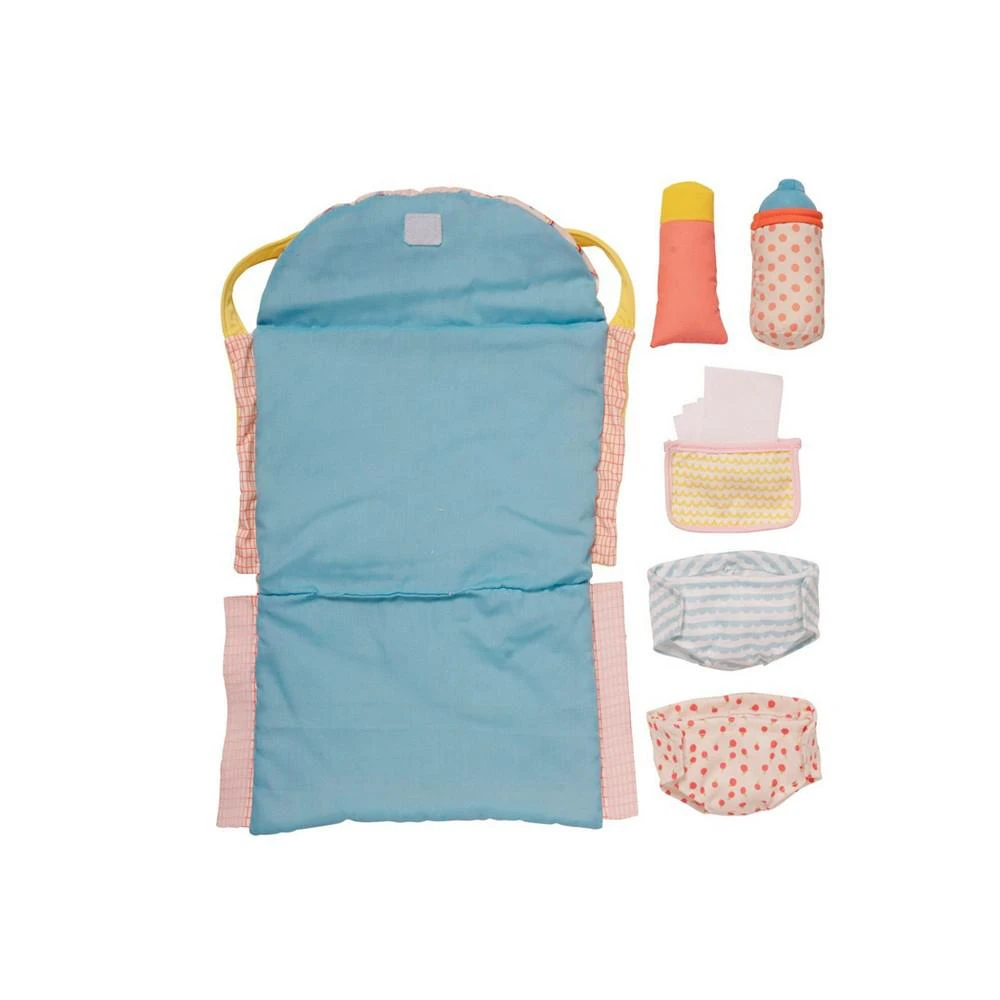 商品Manhattan Toy Company|Stella Collection 11-Piece Baby Doll Diaper Bag Changing Mat Set,价格¥299,第4张图片详细描述