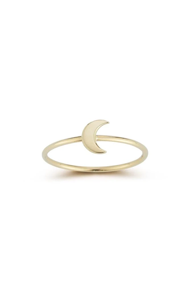 商品Ember Fine Jewelry|14K Yellow Gold Moon Ring,价格¥1542,第1张图片
