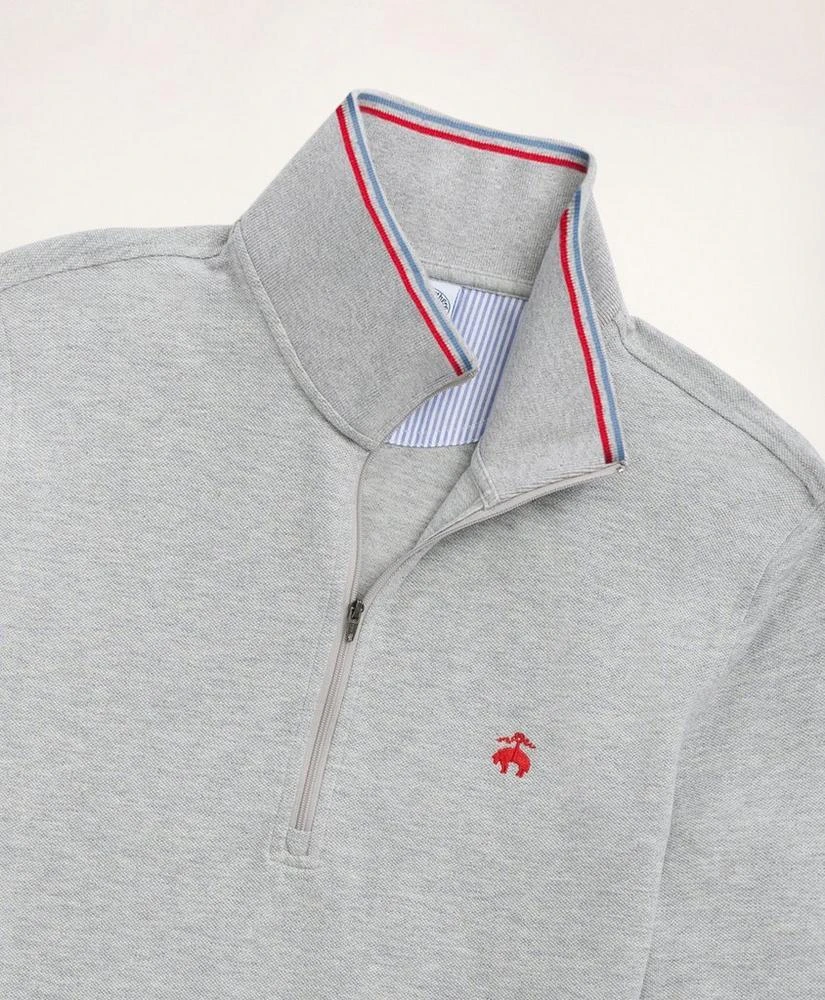 商品Brooks Brothers|Supima® Cotton Pique Half-Zip Polo Shirt,价格¥409,第2张图片详细描述