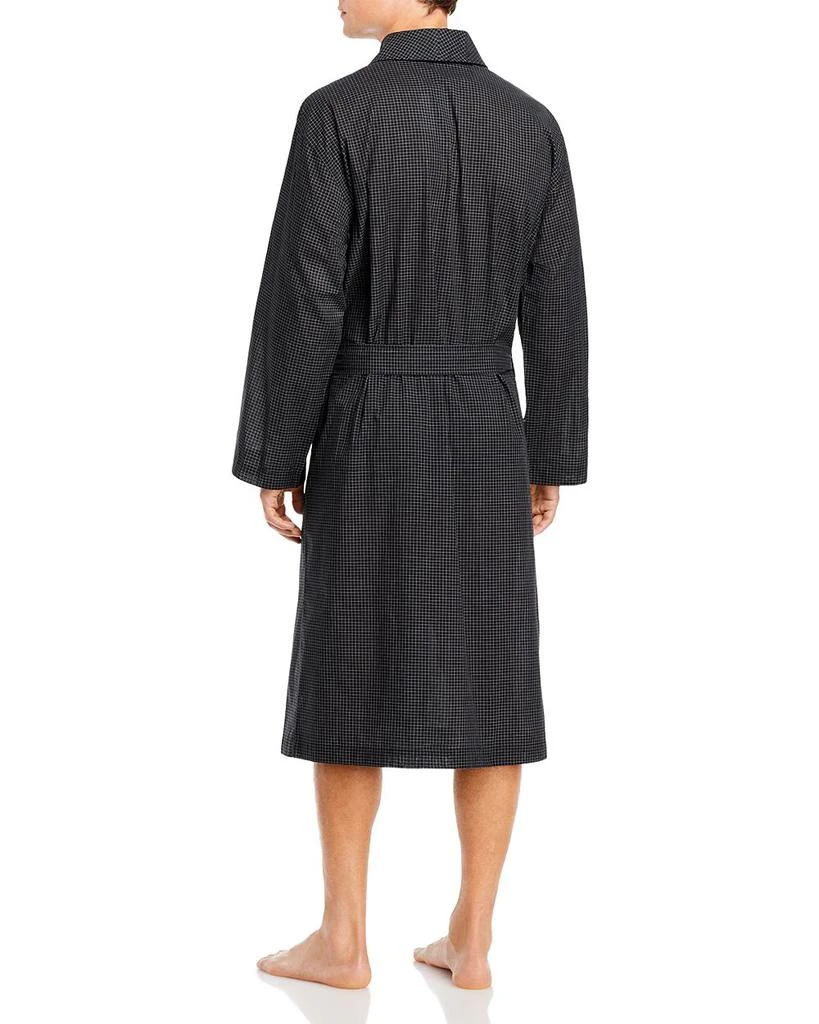 Cotton Check Shawl Collar Robe 商品