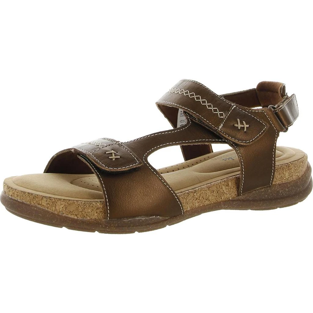 商品Clarks|Clarks Womens Roseville Mae Leather Open Toe Sport Sandals,价格¥233-¥331,第2张图片详细描述