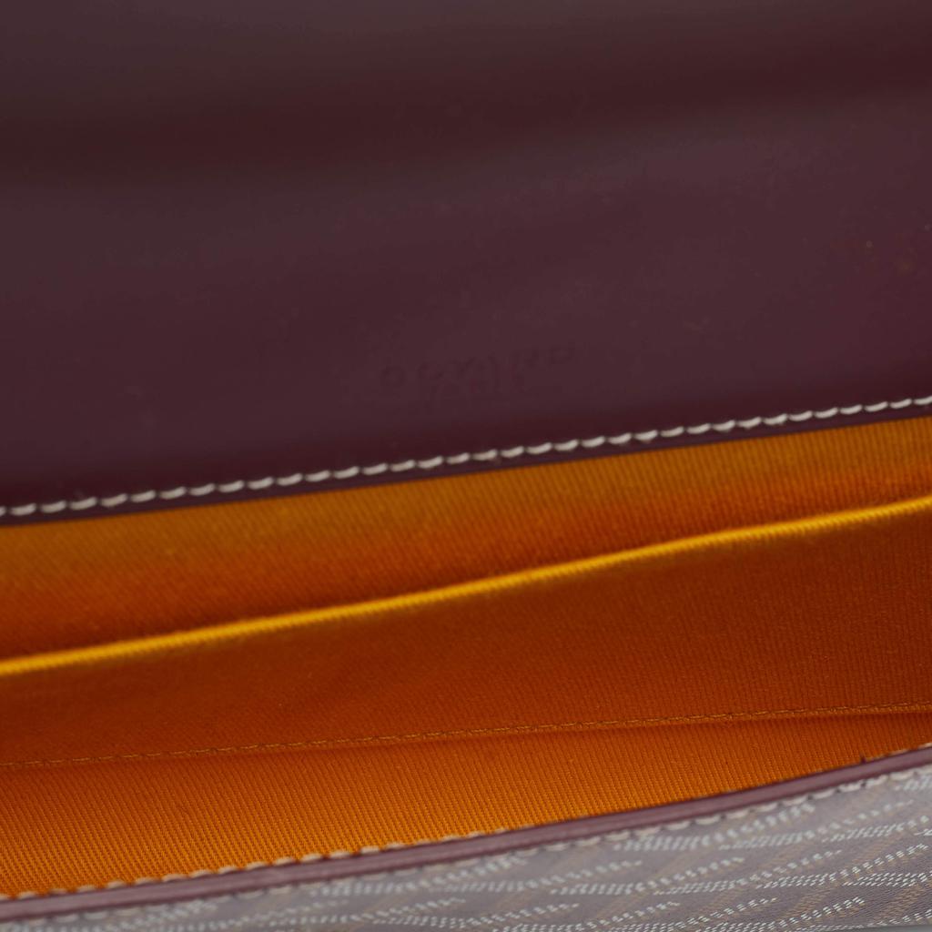 Goyard Burgundy Goyardine Coated Canvas and Leather Monte Carlo Bois Shoulder Bag商品第7张图片规格展示