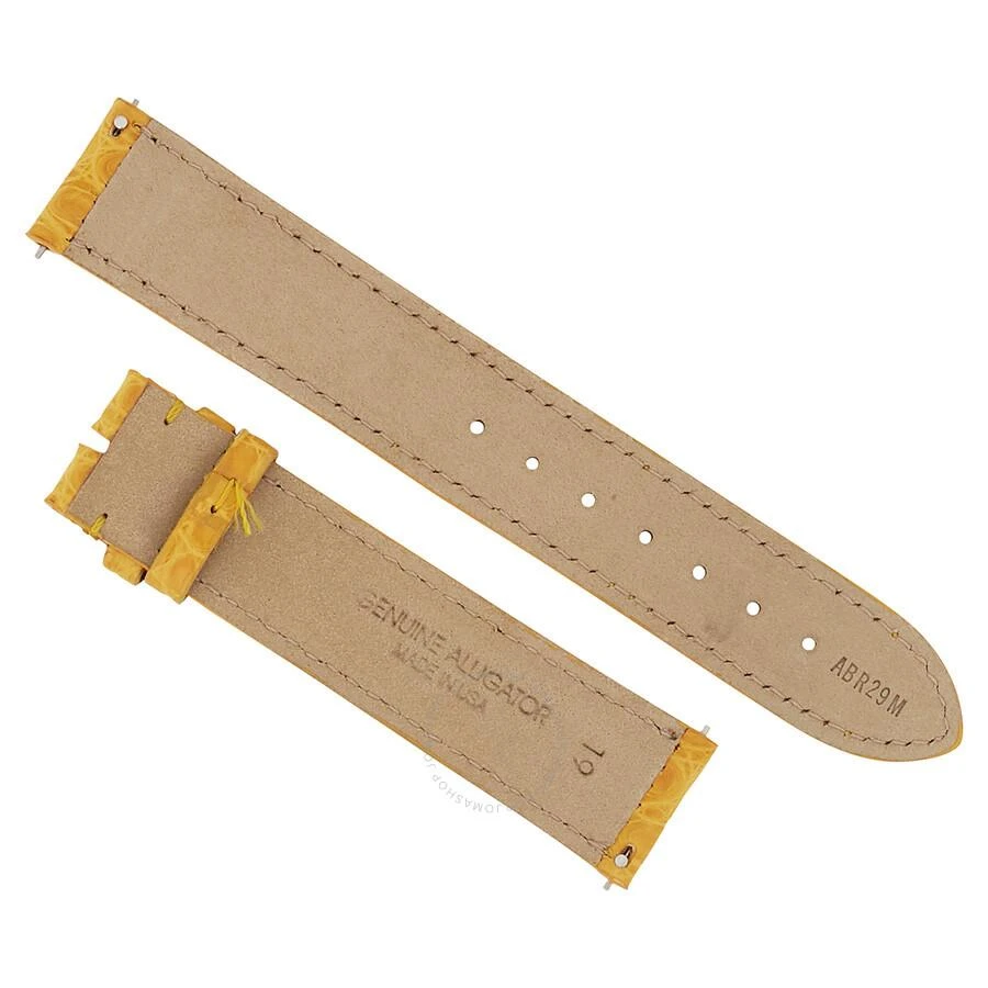 商品Hadley Roma|19MM Yellow Alligator Leather Strap,价格¥377,第2张图片详细描述