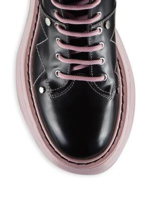 商品Alexander McQueen|Hybrid Leather Lace-Up Boots,价格¥2854,第4张图片详细描述