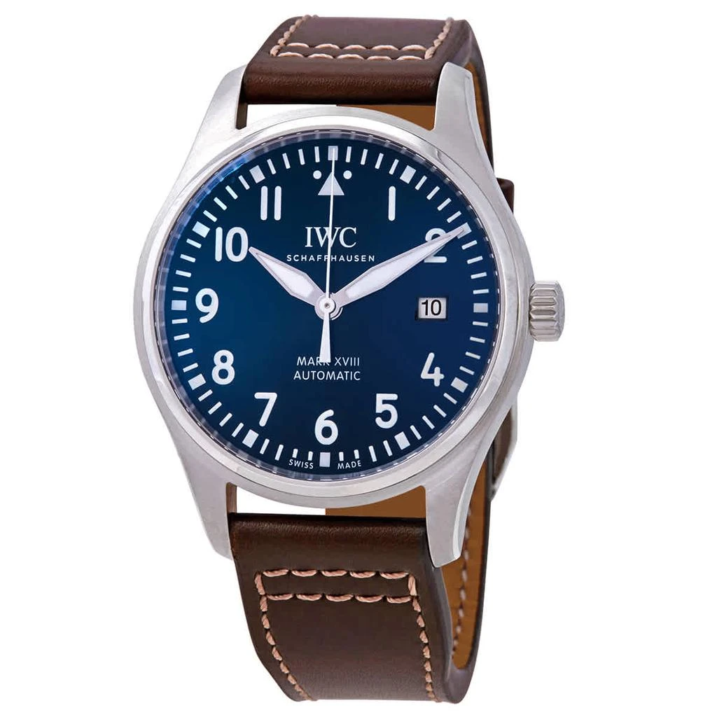 商品IWC Schaffhausen|Pilot Mark XVIII "Petit Prince" Automatic Blue Dial Men's Watch IW327010,价格¥31088,第1张图片
