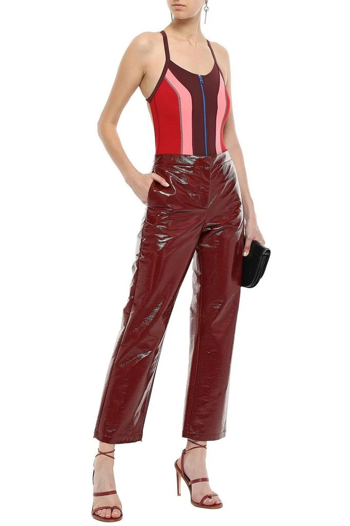 商品Isabel Marant|Open-back color-block stretch-jersey bodysuit,价格¥1507,第4张图片详细描述