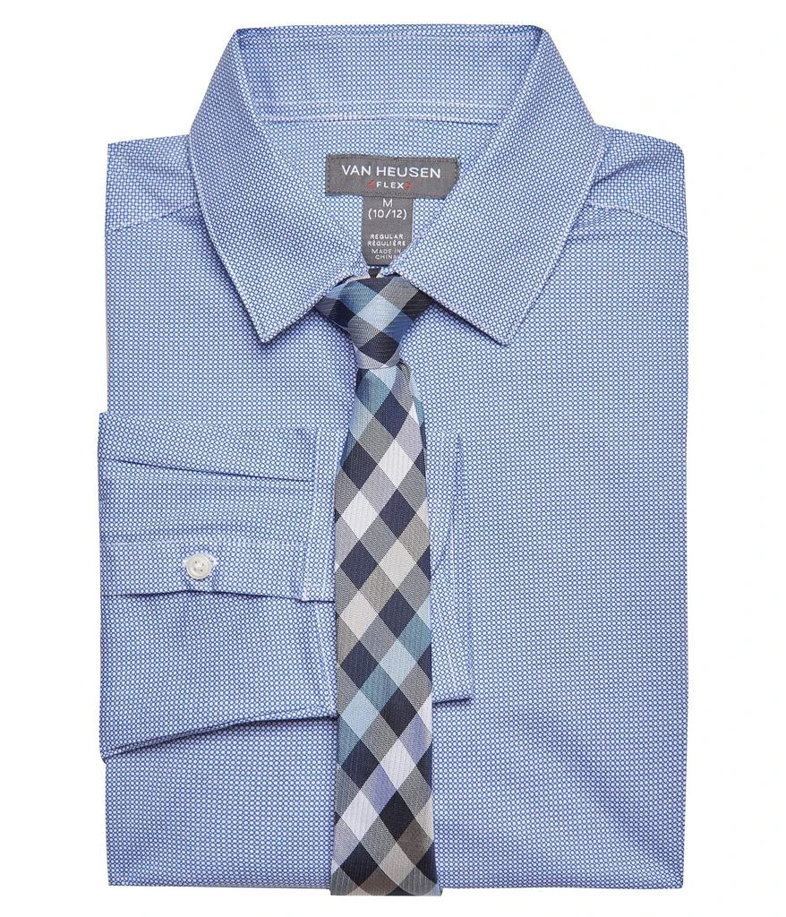 商品Van Heusen|Boys' Long Sleeve Dress Shirt and Tie Set,价格¥158,第2张图片详细描述