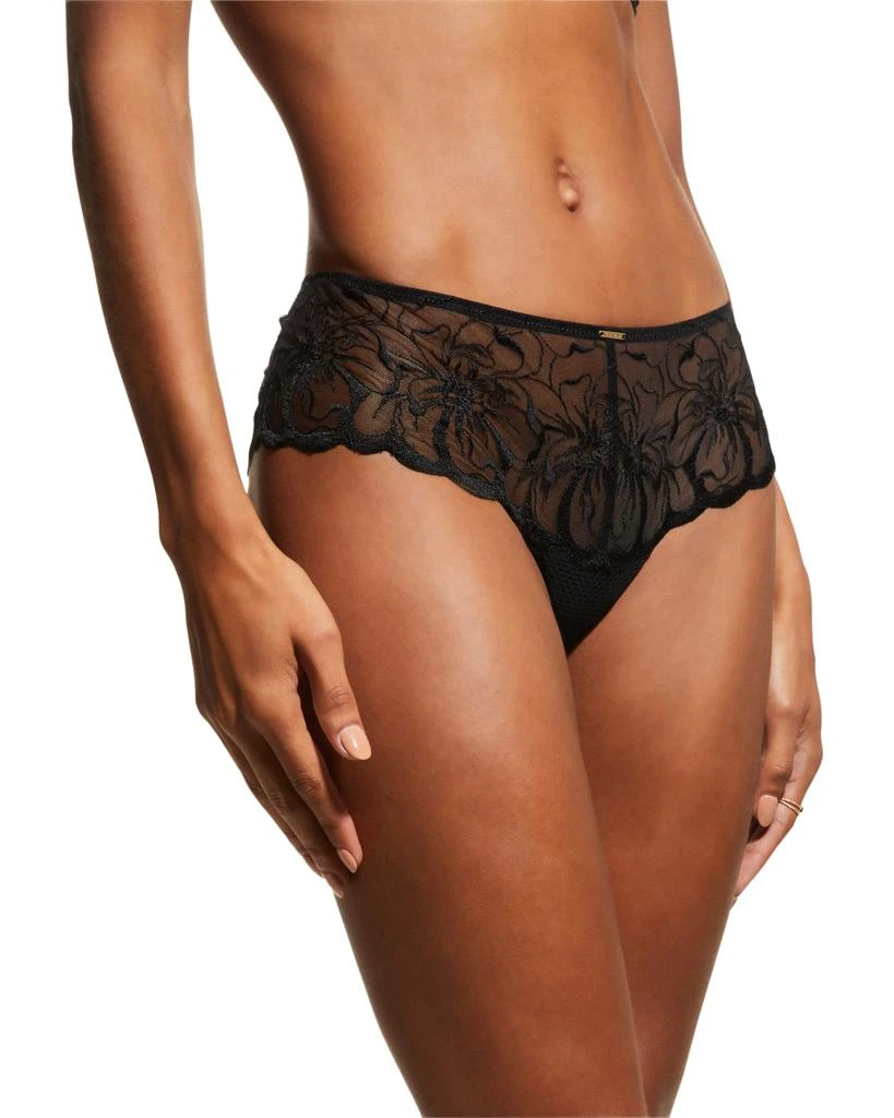 商品Chantelle|Fleur Sheer Floral-Embroidered Hipster Brief,价格¥453,第1张图片