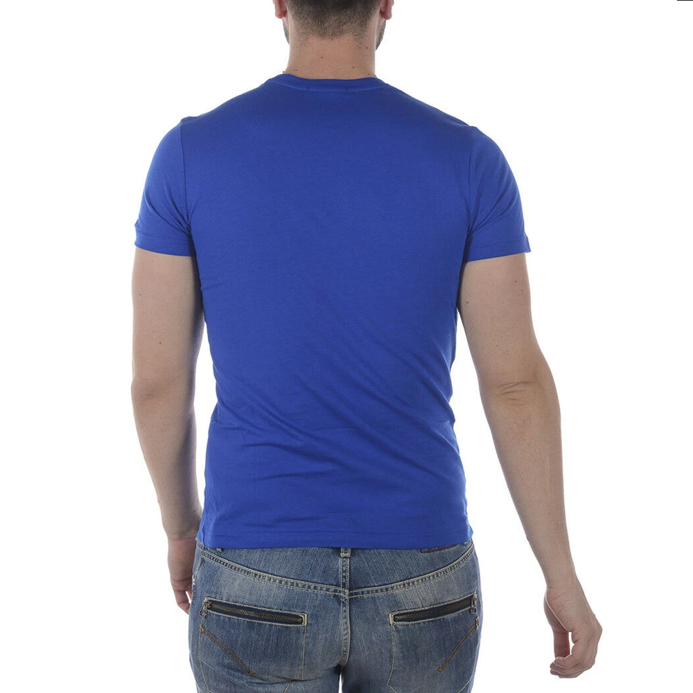 VERSACE 男士蓝色棉质短袖T恤 B3GRA77F-36610-202 商品