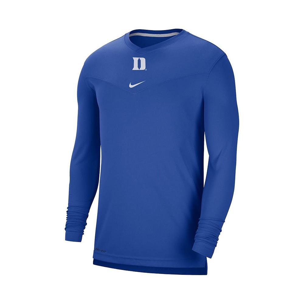 男式 耐克 杜克大学蓝魔队 2021橄榄球队 长袖V领T恤 UV教练纪念款商品第3张图片规格展示