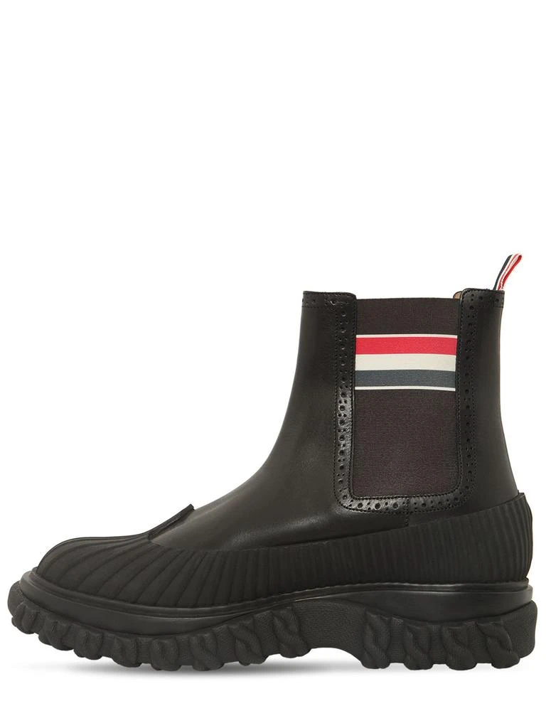 商品Thom Browne|Chelsea Longwing Leather Boots,价格¥3681,第4张图片详细描述