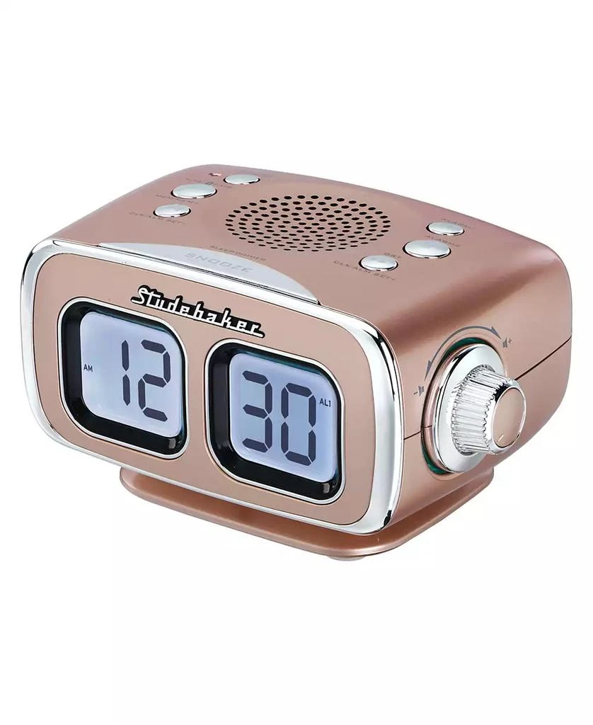 商品Studebaker|SB3500RG Roommate Retro Digital Bluetooth AM/FM Clock Radio,价格¥380,第1张图片