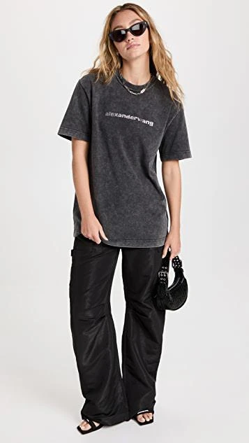 商品Alexander Wang|Hotfix 徽标短袖 T 恤,价格¥1322,第4张图片详细描述