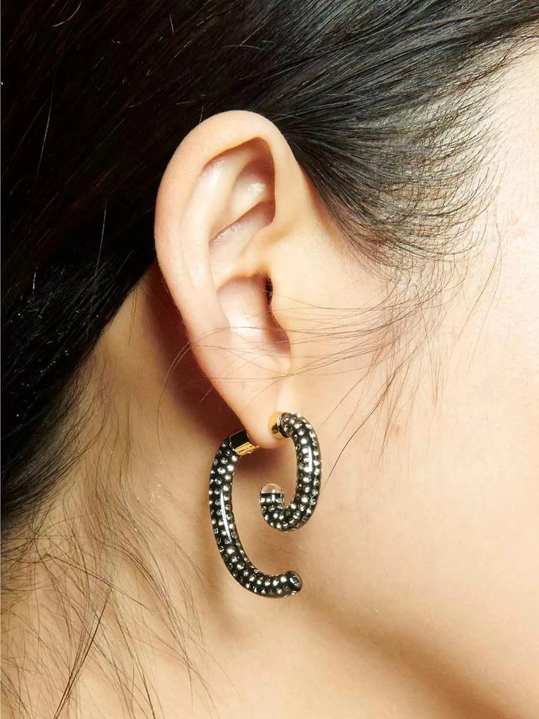 商品Demarson|Noir Luna 12K Gold-Plated Crystal Wraparound Earrings,价格¥2211,第3张图片详细描述