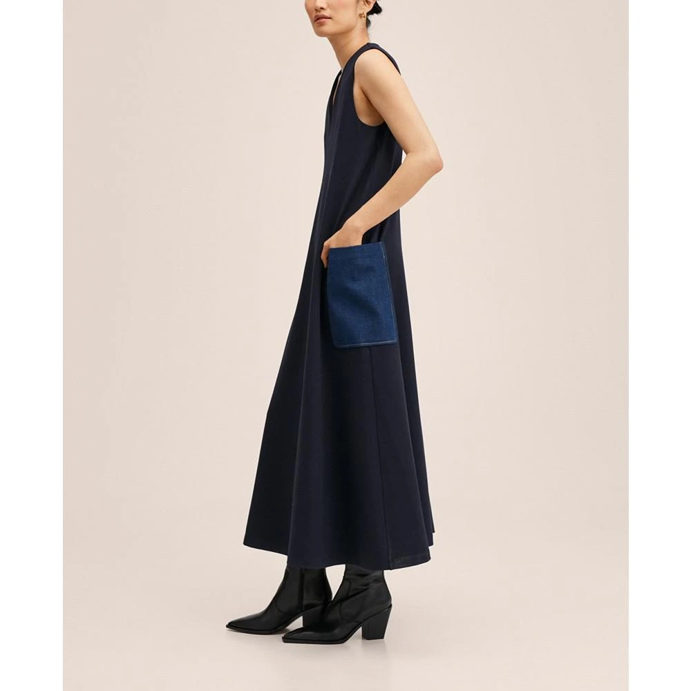 商品Mango|Women's Pocket Oversize Dress,价格¥445,第5张图片详细描述