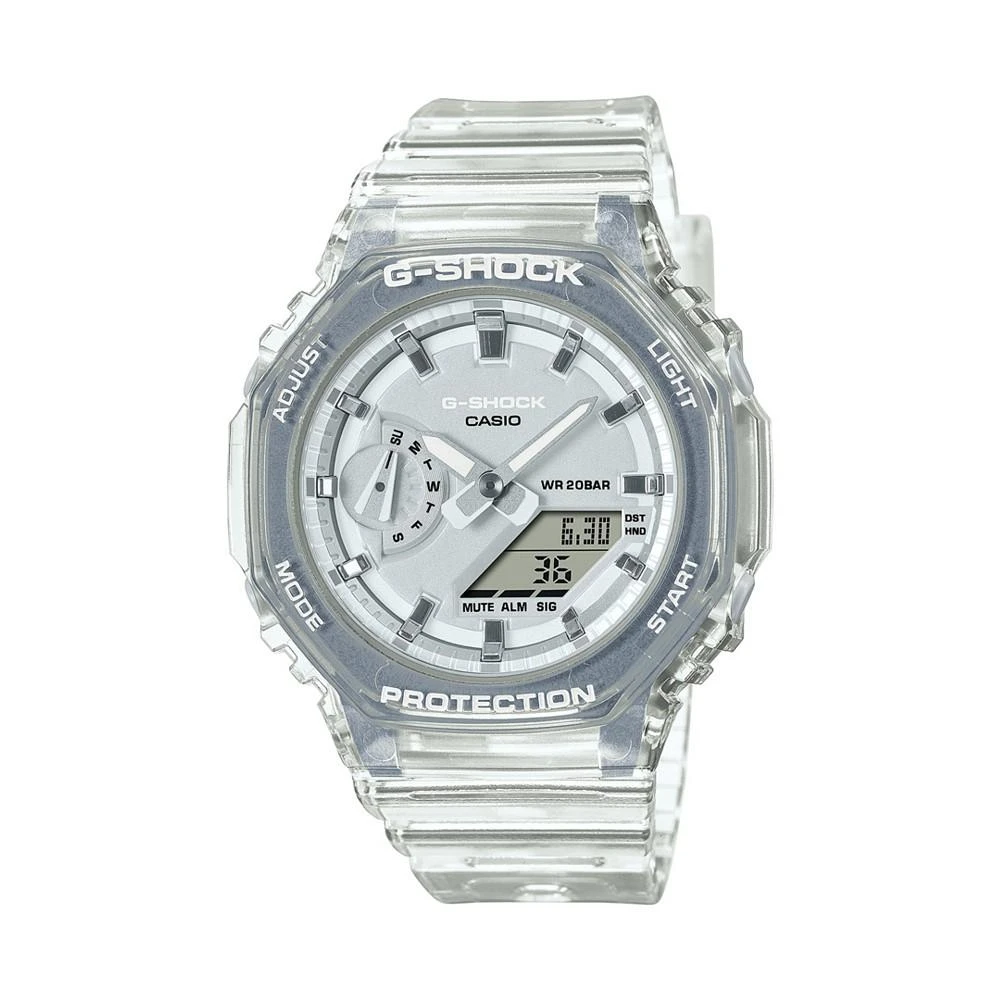 商品G-Shock|Unisex White Skeleton Resin Strap Watch 40.4mm GMAS2100SK7A,价格¥897,第1张图片