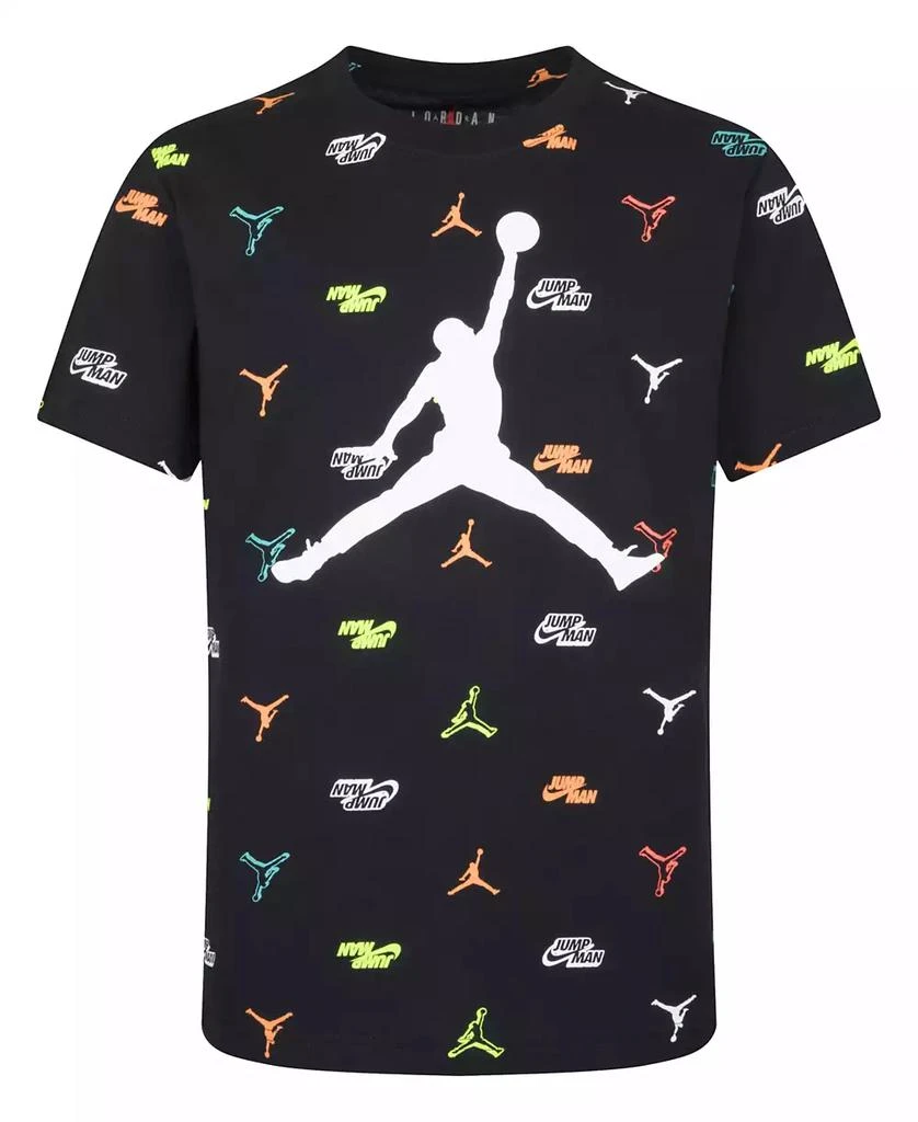 商品Jordan|Big Boys Jumpman Graphic Logo Printed T-shirt,价格¥181,第1张图片