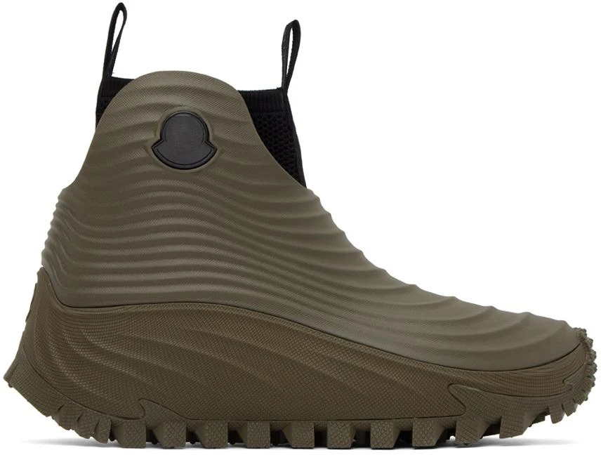 商品Moncler|Khaki Aqua High Rain Boots,价格¥4325,第1张图片