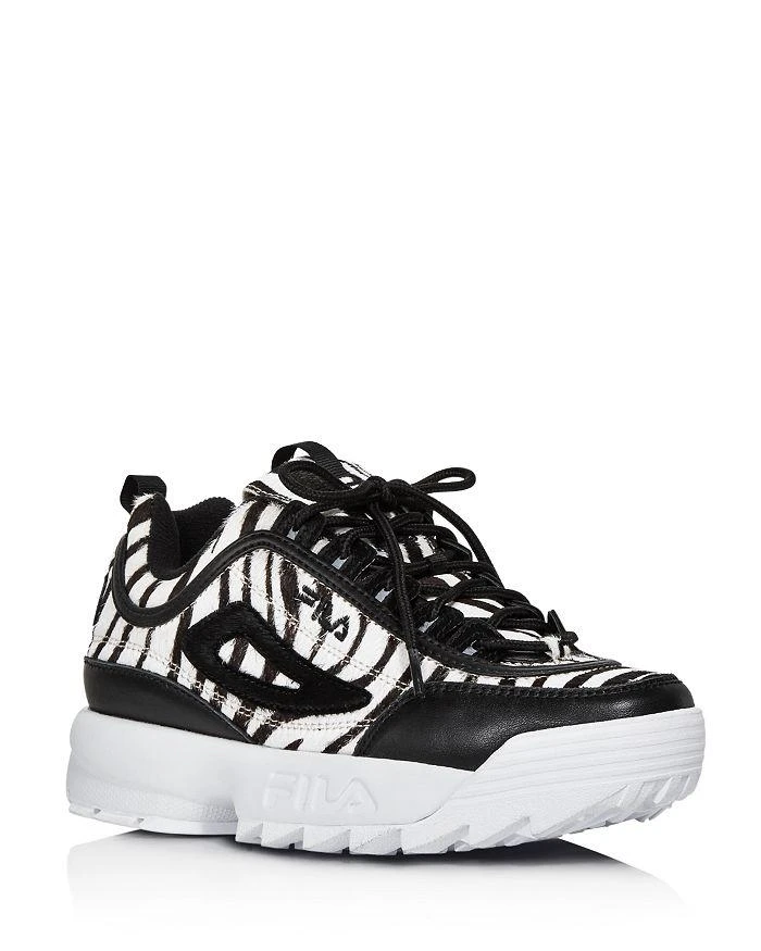 商品Fila|Women's Disruptor 2 Zebra-Print Platform Sneakers - 100% Exclusive,价格¥629,第1张图片