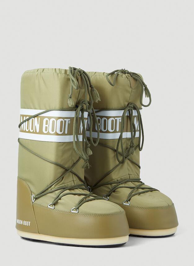 商品Moon Boot|High Snow Boots in Green,价格¥1331,第4张图片详细描述