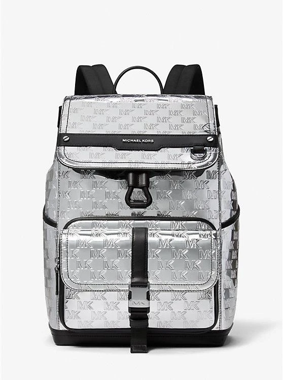 商品Michael Kors|Hudson Logo Embossed Metallic Backpack,价格¥3347,第1张图片