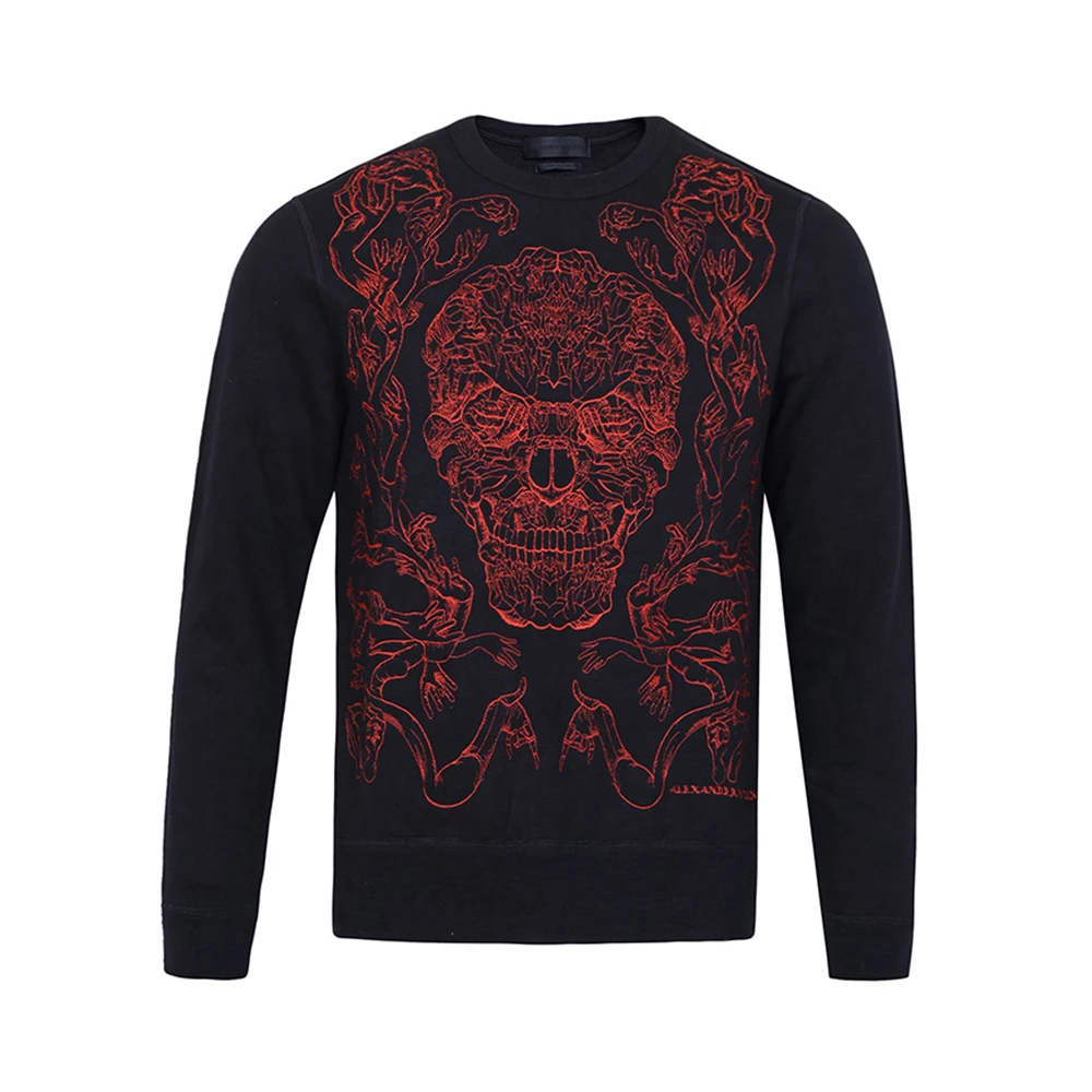 商品[国内直发] Alexander McQueen|ALEXANDER MCQUEEN 印花男士卫衣/帽衫 354417-QDZ53-0901,价格¥1389,第1张图片