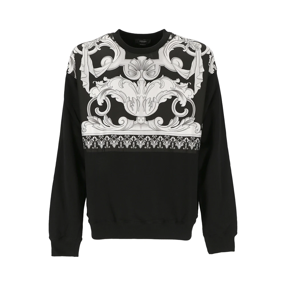 商品Versace|VERSACE 男士卫衣黑色 1006475-1A04480-5B040,价格¥4274,第1张图片