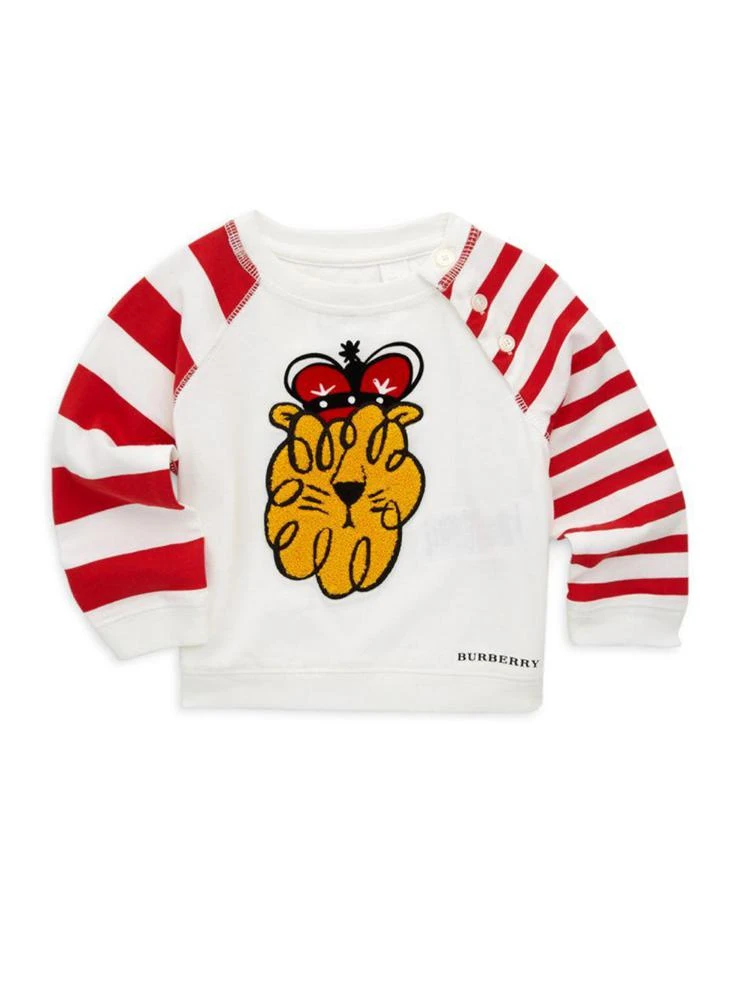 商品Burberry|Baby's & Toddler's Mini Lion Stripe Cotton Top,价格¥631,第1张图片