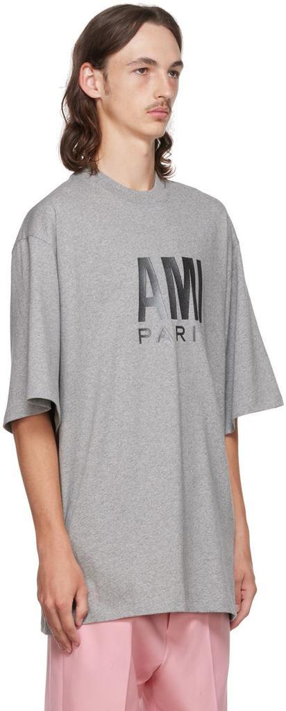 商品AMI|Grey Organic Cotton T-Shirt,价格¥1001,第4张图片详细描述