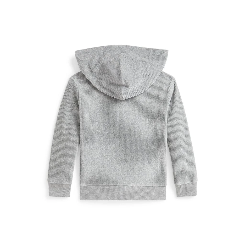 商品Ralph Lauren|Knit Corduroy Full Zip Hoodie (Toddler/Little Kid),价格¥421,第2张图片详细描述