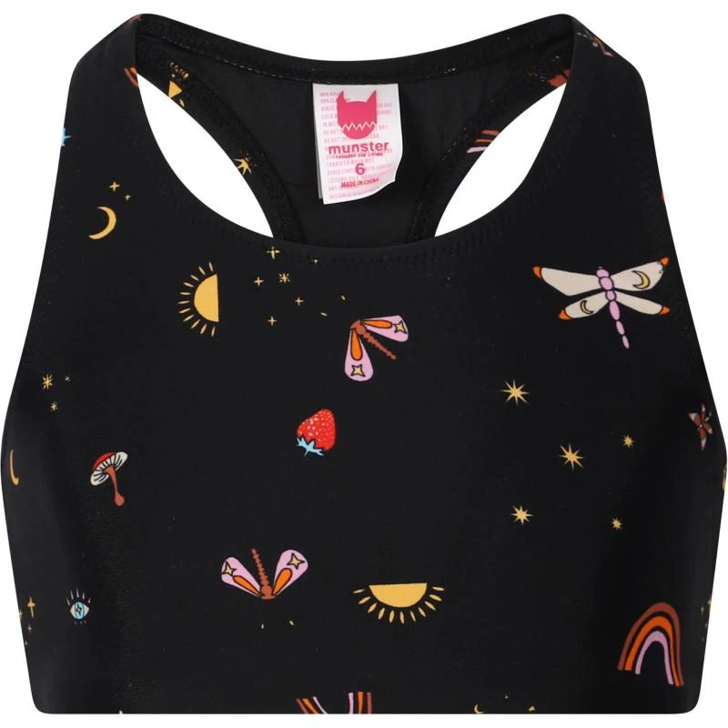 商品Munster|Fairytale mystic digital sports bra in black,价格¥295,第1张图片