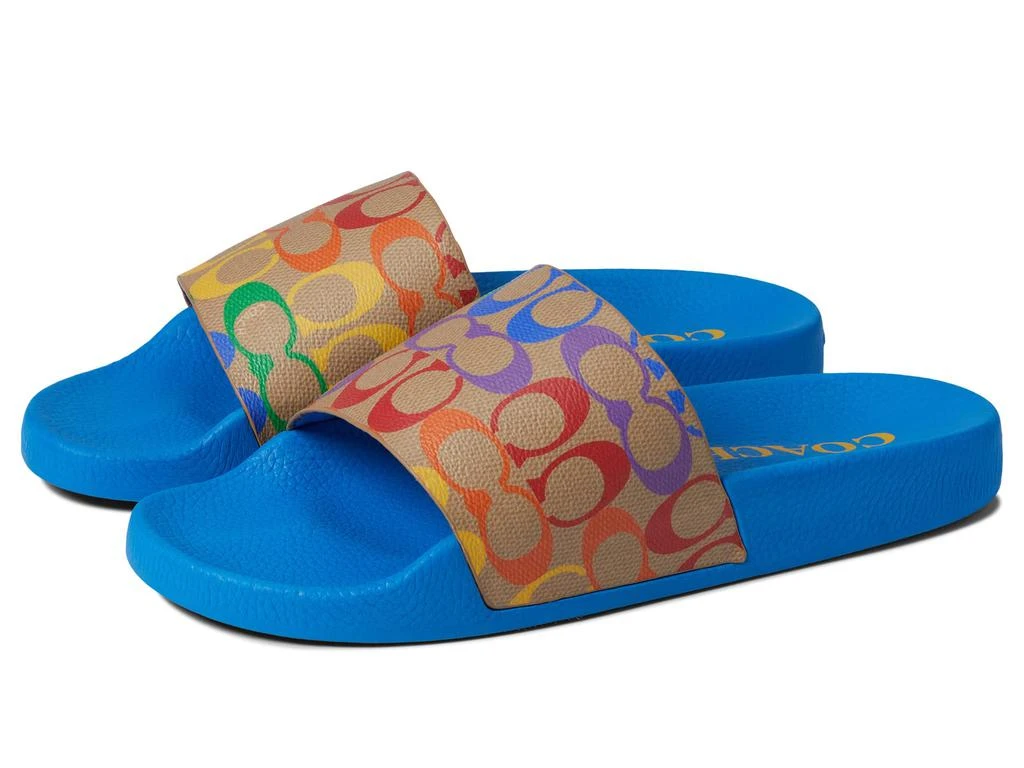 商品Coach|Signature Pride Slide,价格¥425,第1张图片