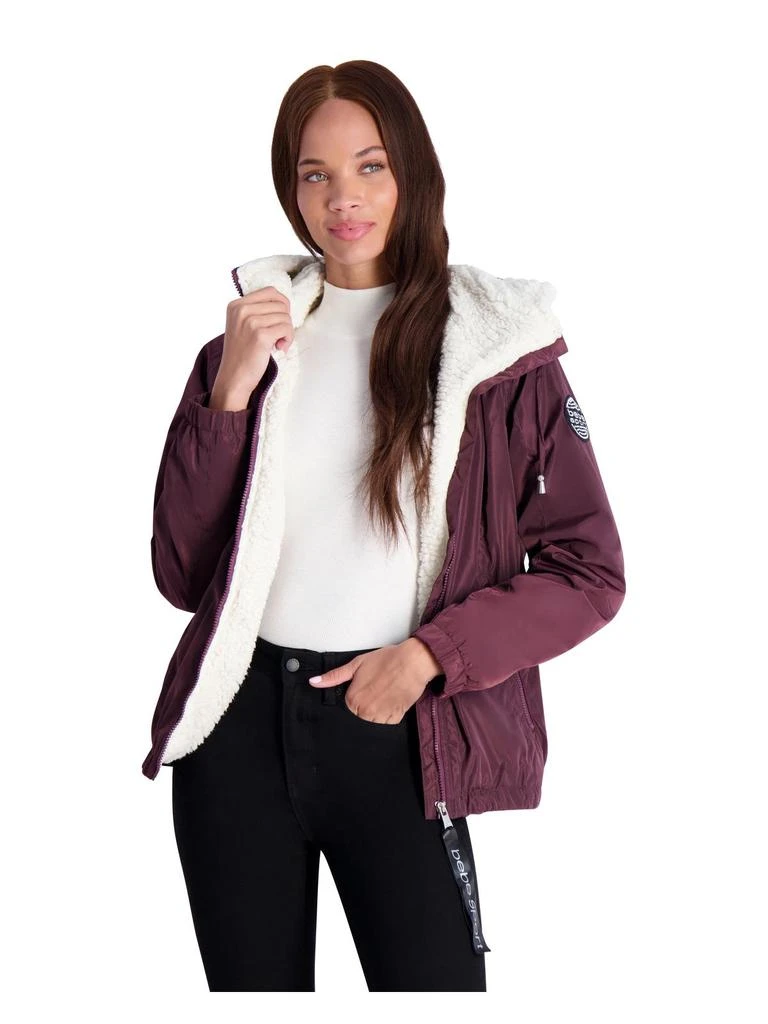 商品Bebe|Womens Faux Fur Lined Lightweight Puffer Jacket,价格¥448,第5张图片详细描述