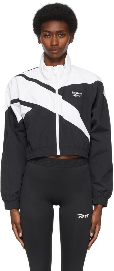 商品Reebok|Black & White Cropped Vector Track Jacket,价格¥337,第1张图片