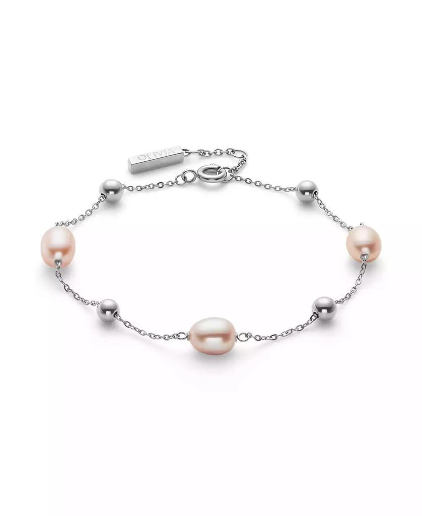 商品Olivia Burton|by the Sea Cultivated Pearl Silver Tone Bracelet,价格¥442,第2张图片详细描述