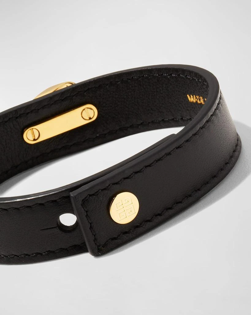 商品Givenchy|Men's G-Chain Golden Leather Bracelet,价格¥2478,第4张图片详细描述